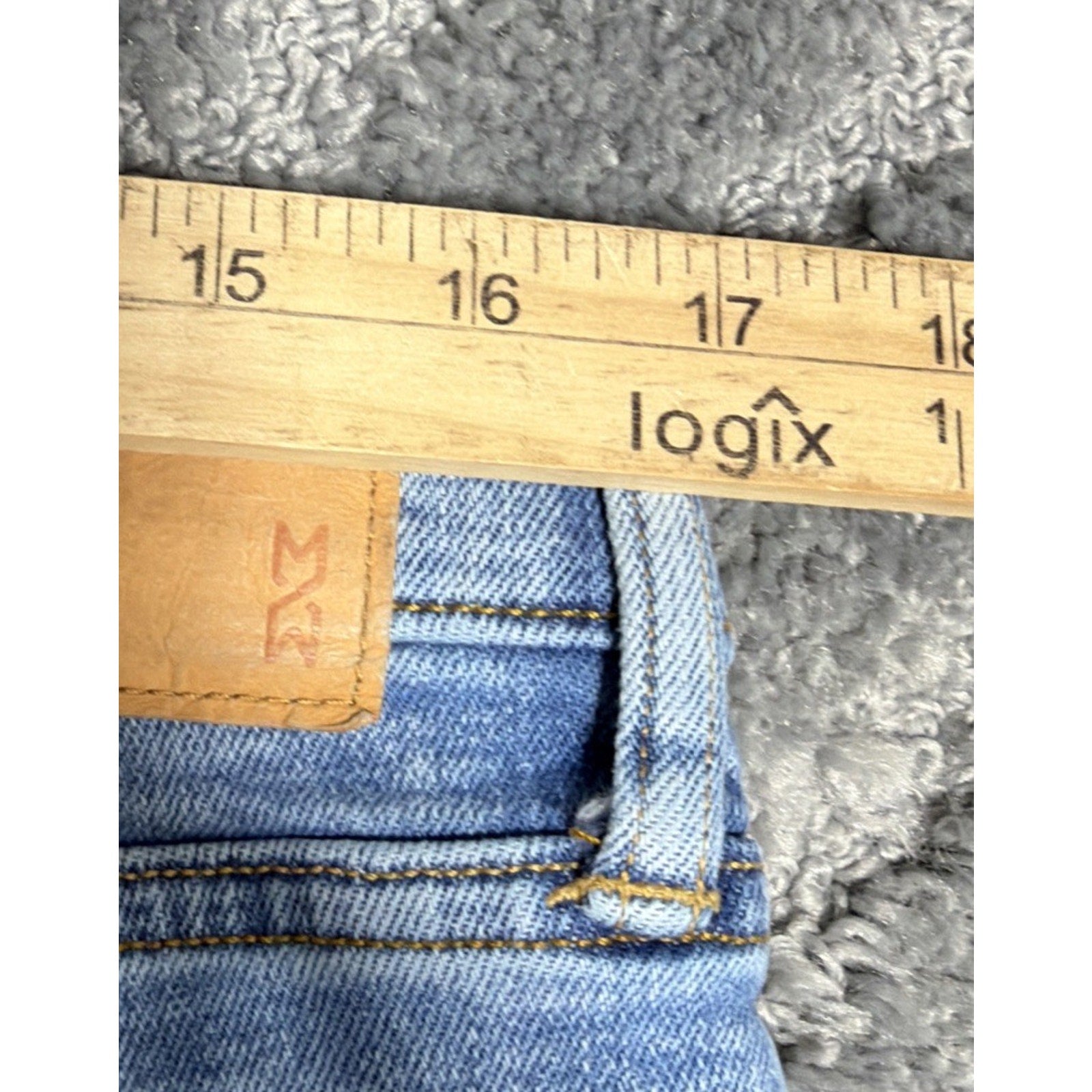 Mutual Weave Jeans Men's 34x32 Medium Blue Denim The Relaxed Cotton Stretch
