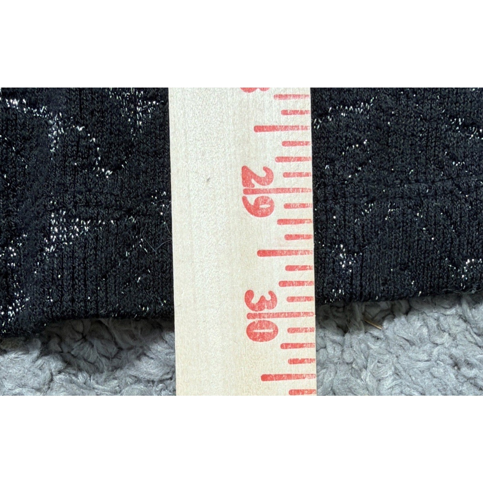 Ann Taylor LOFT XSP Women Knit Mini Dress Black Silver Metallic