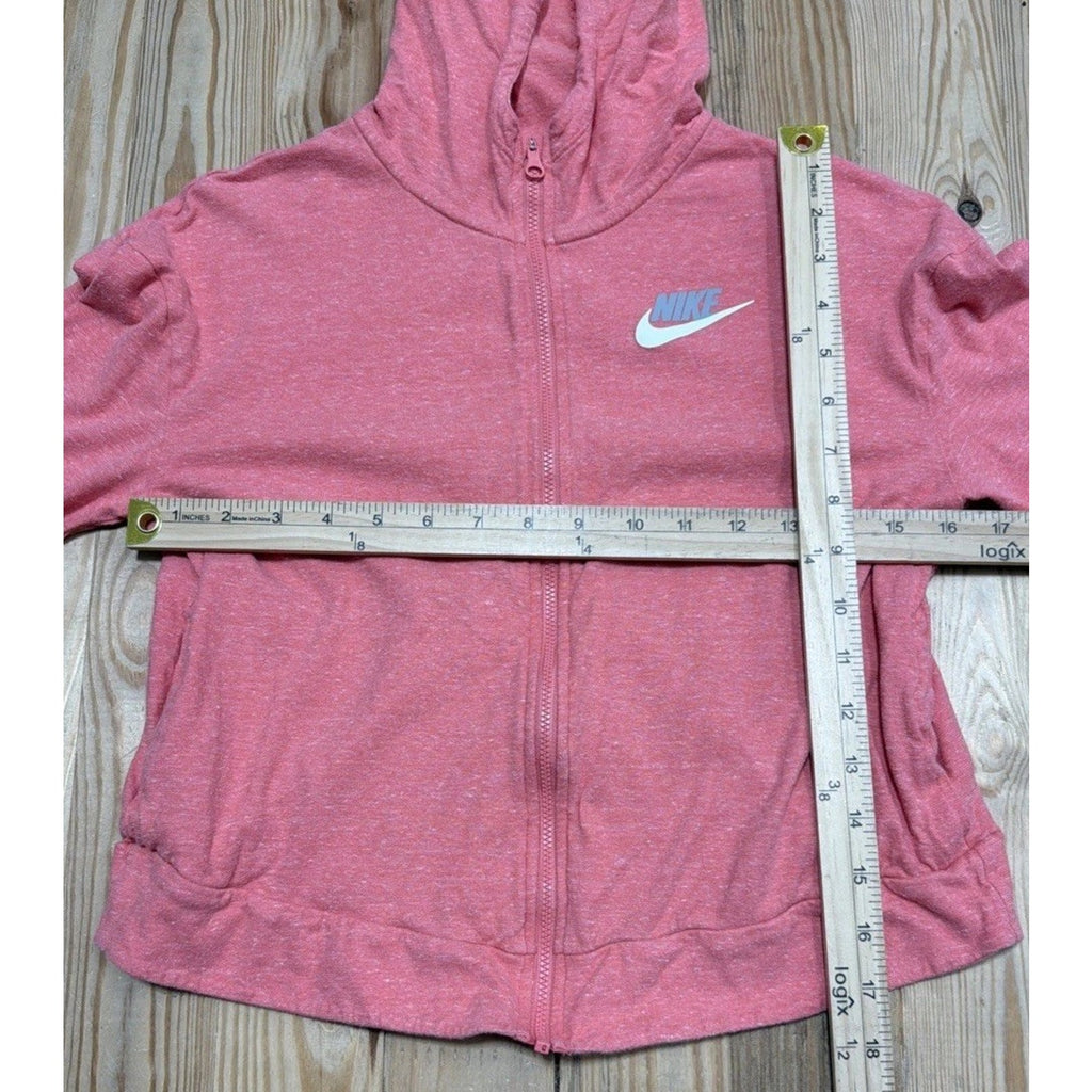 Nike Sweater Kids Lightweight Pink Hoodie Sweatshirt Girls Large Youth