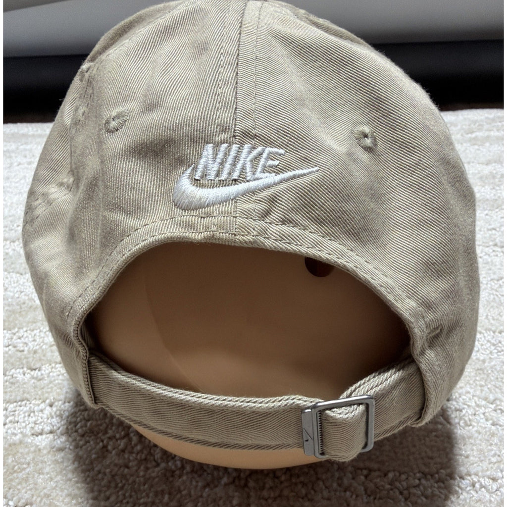 Nike Just Do It Tan/Biege Club Cap Adjustable Strap Back Dad Hat M/L