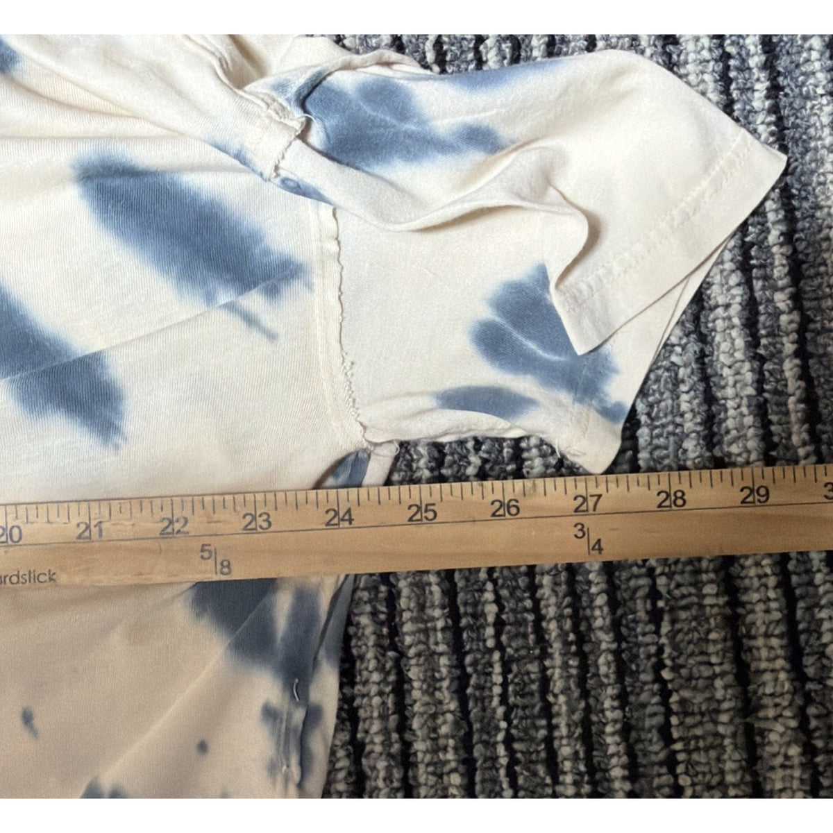 mono b Women's Size Medium Tie Dye Short Sleeve Crop Oversized T Shirt