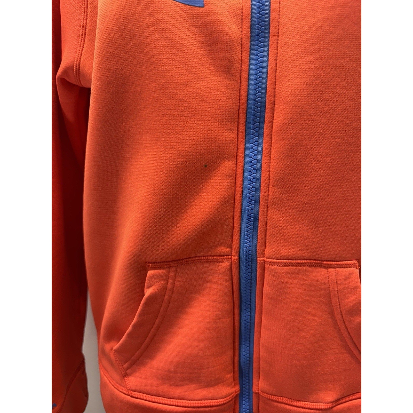 UNDER ARMOUR STORM Hoodie YLG Loose Cold Gear Tangerine Orange Sweatshirt No Tag