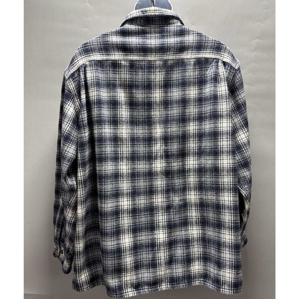Vtg St. Johns Bay Men's XL Plaid Heavyweight Button Down Flannel Shirt Shacket