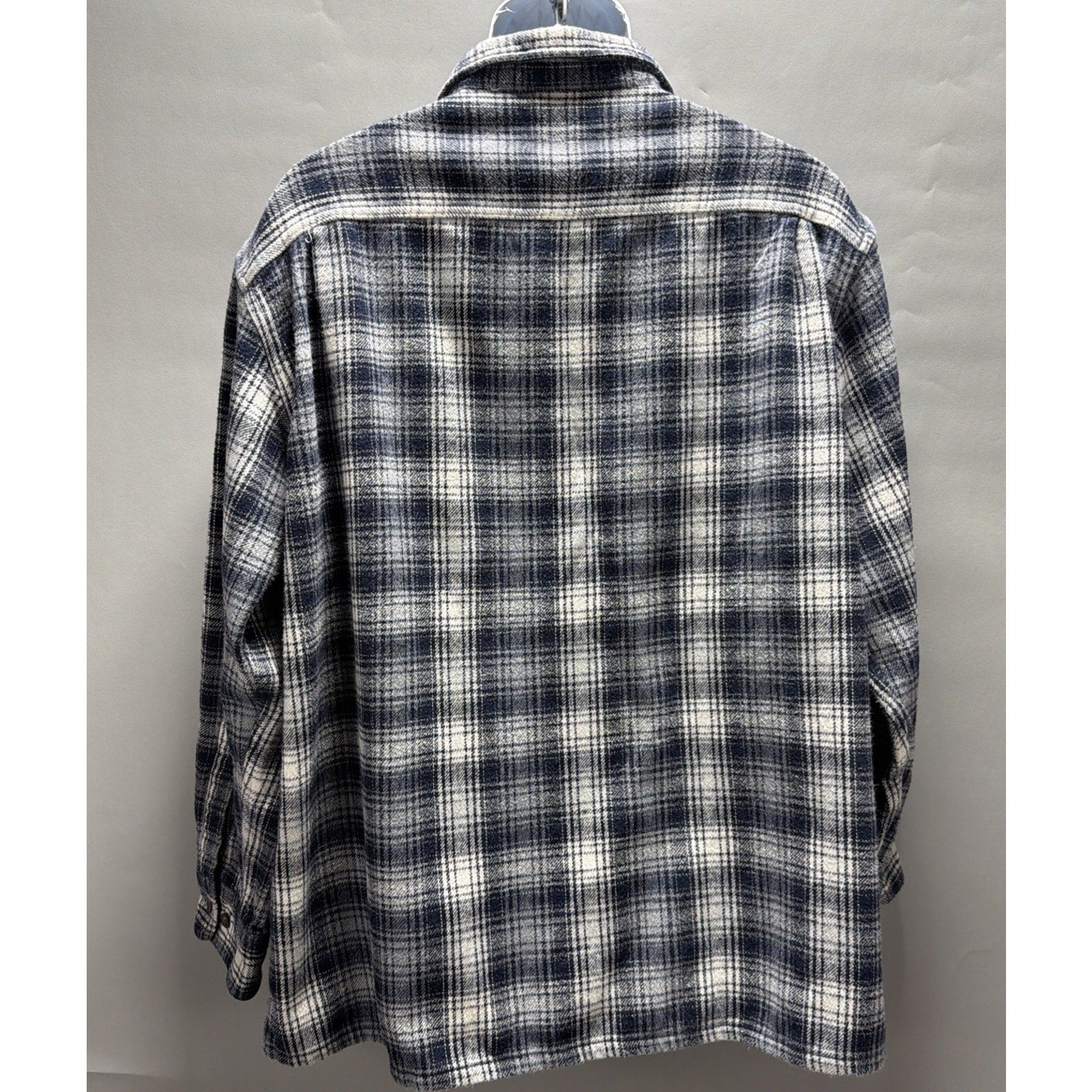 Vtg St. Johns Bay Men's XL Plaid Heavyweight Button Down Flannel Shirt Shacket