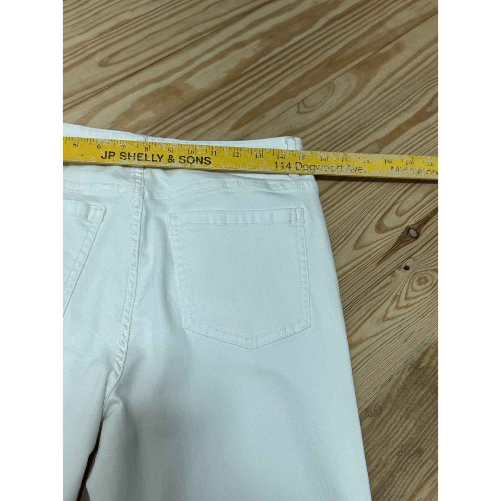 Soft Surroundings White Jean Straight Leg Classic High Rise Women’s Size 8