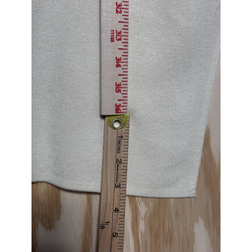 Lillusory Long Cardigan Womens M Cream Open Front Knit Coatigan Sweater Pockets