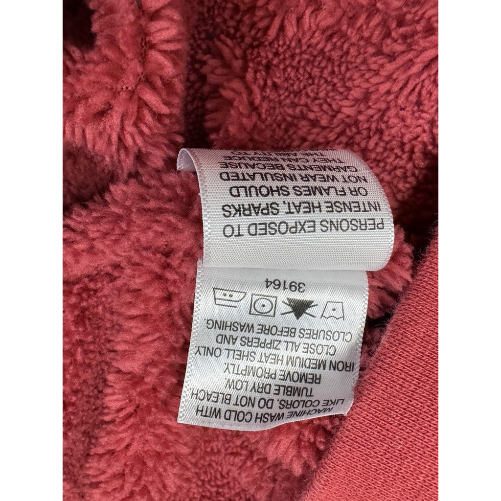 Blue Mountain Women's Fleece Full Zip Long Sleeve Hoodie Sweatshirt Red Size 2XL