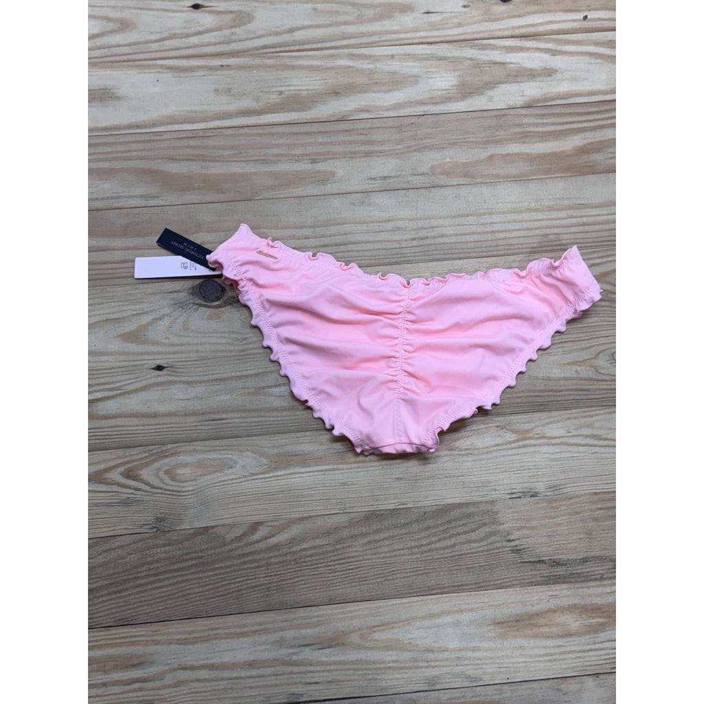 Victoria's Secret The Ruffle Cheeky Ruched Bikini Bottom Women’s Size Medium NWT