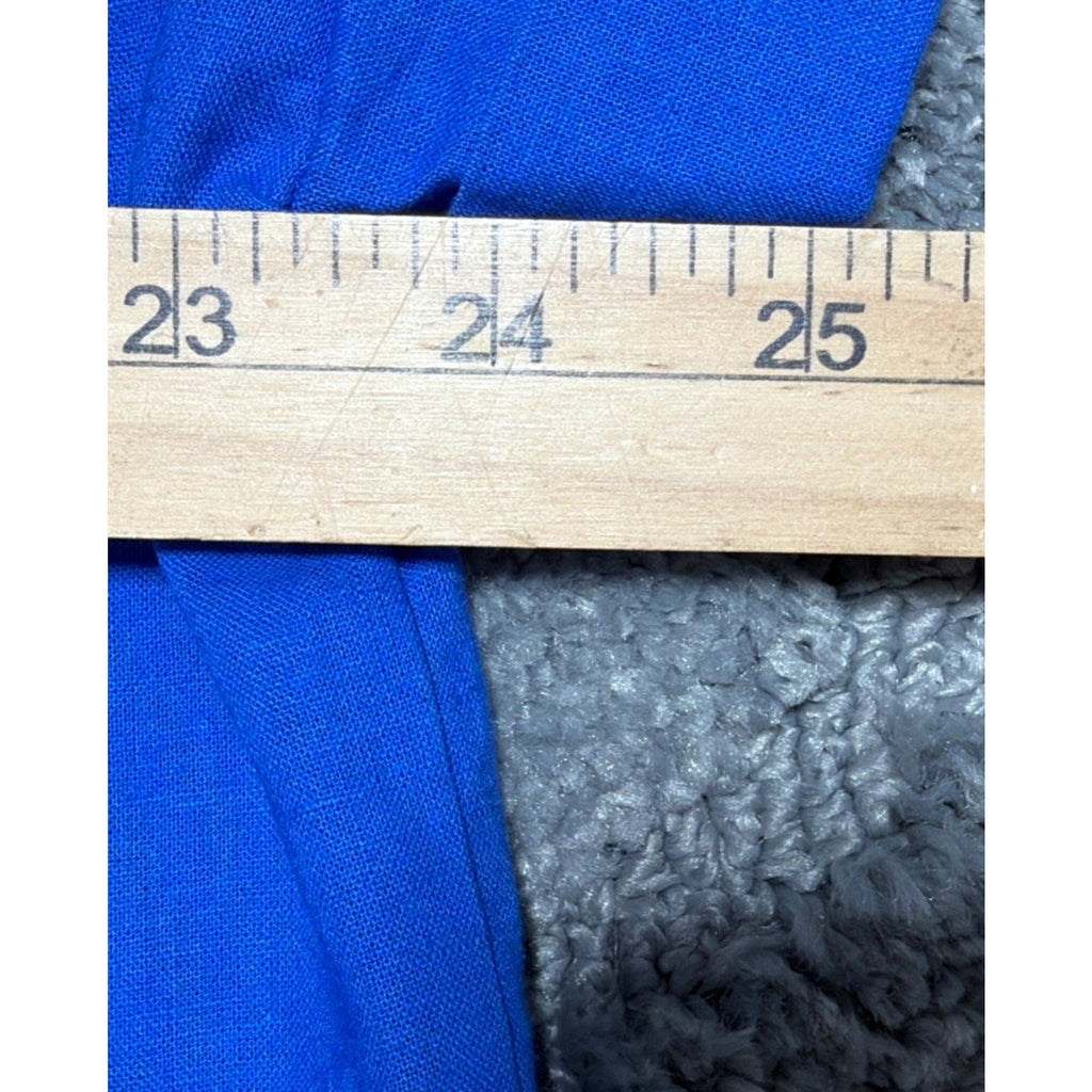 J Crew Women’s Blue Short Sleeve Cotton Linen Blend Shirt XL Beach Office New