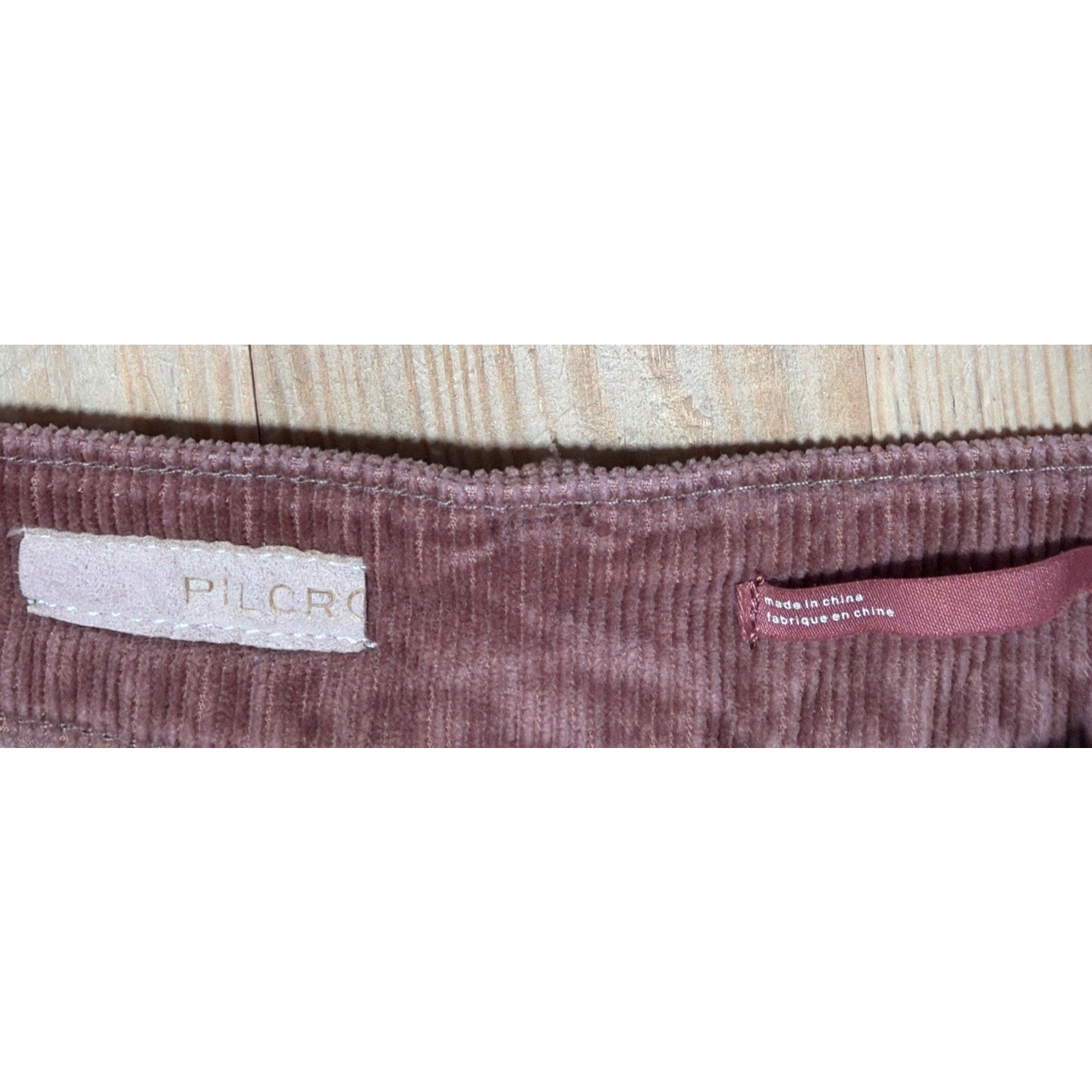Pilcro Anthropologie Pants Womens 25 Pink Slim Boyfriend Crop Corduroy Cotton