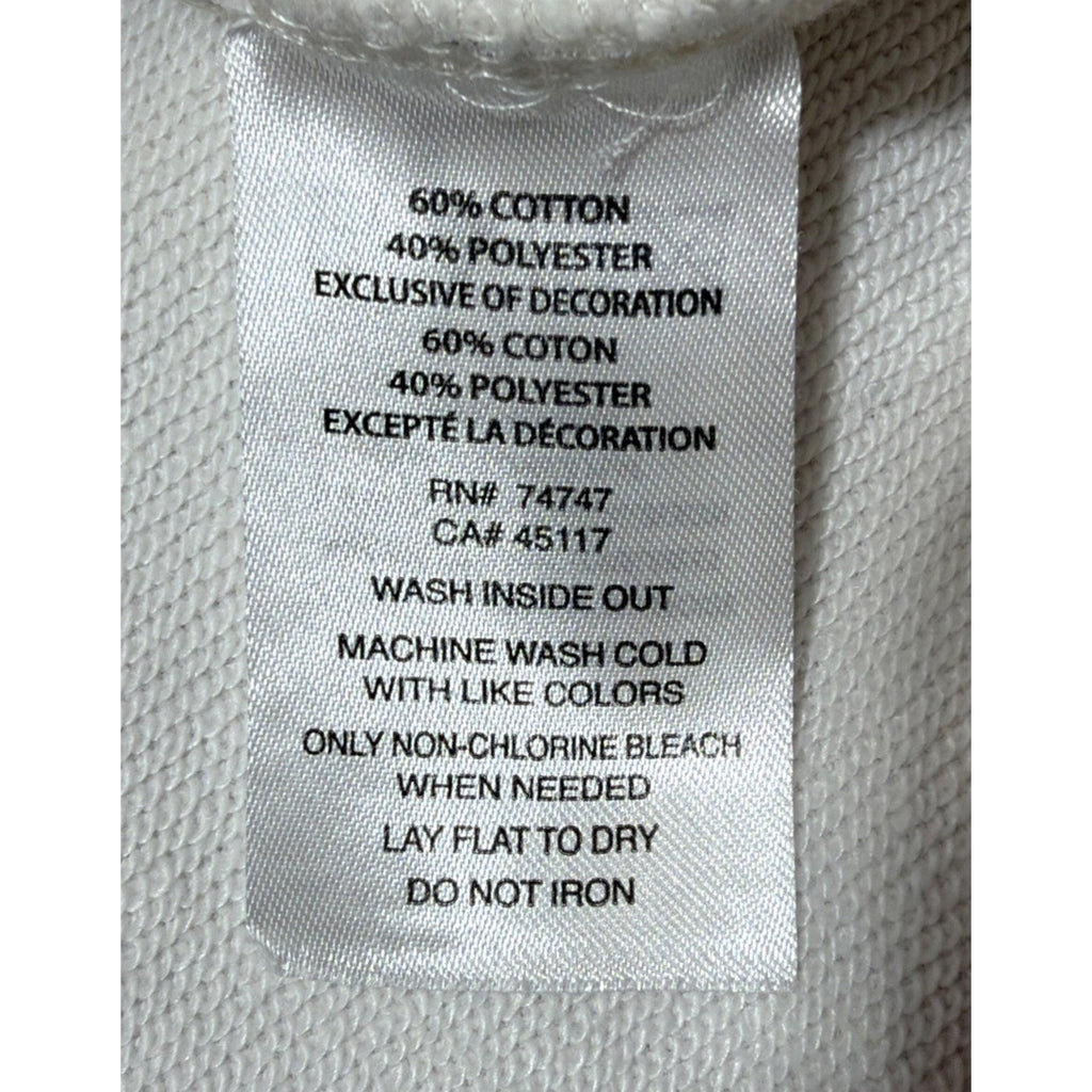 Lake Weekend Sweatshirt Women’s Large White Graphic Crewneck Cozy Casual Natural