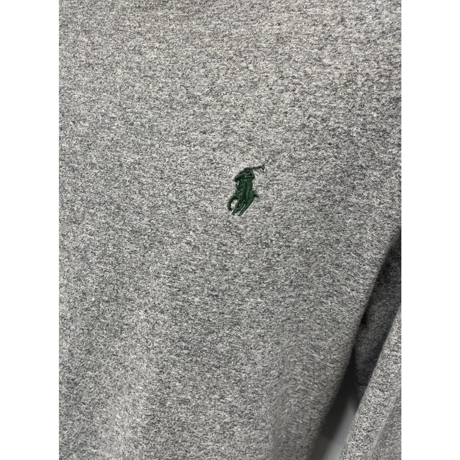 Polo Ralph Lauren Custom Fit T Shirt Adult Long Sleeve Gray Heather Tee Small