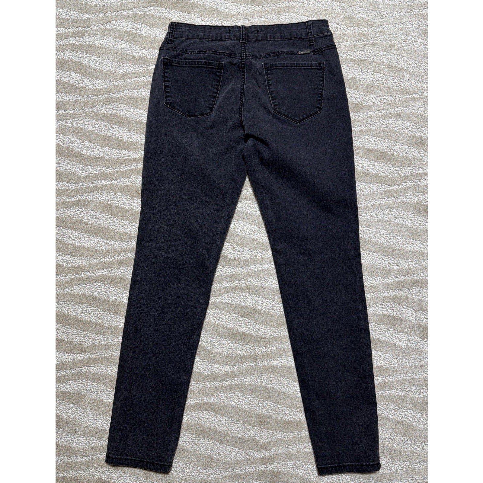KanCan LA Mid Rise Skinny Distressed Jeans Women's Size 11/29 Black Cut 4374