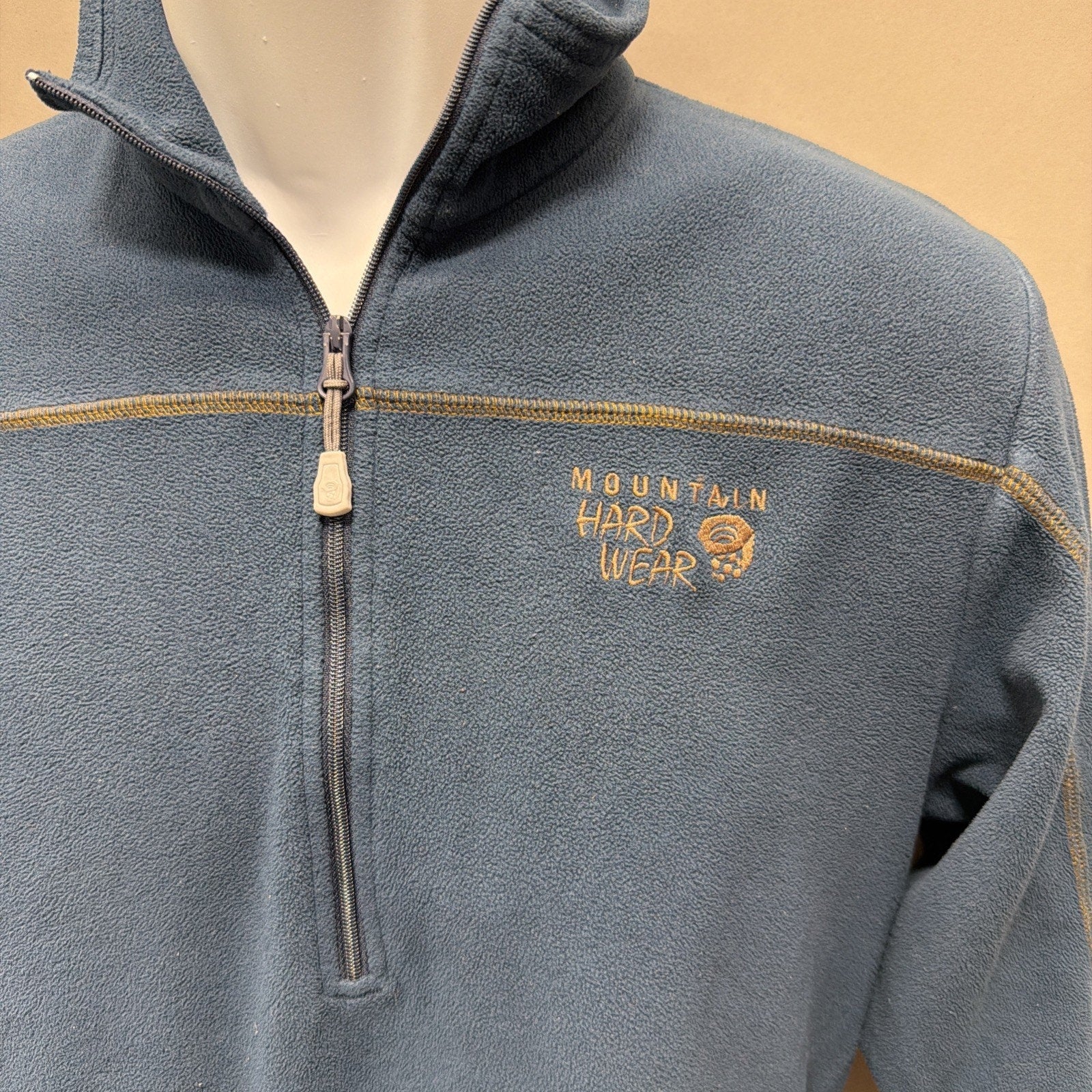Mountain Hardwear Polartec Fleece Pullover 1/4 Zip Blue Mens Small