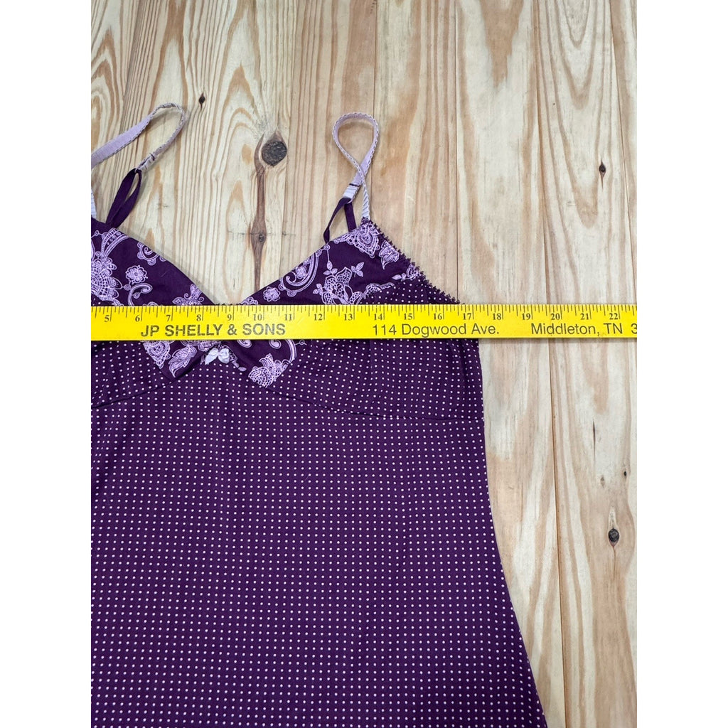 Apt. 9 Intimates Purple Polka Dot Chemise Nightgown Womens Large