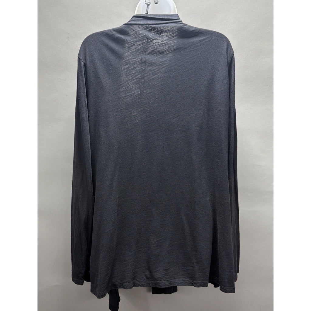 The North Face Cardigan Sweater Womens XL Black Open Front Lightweight