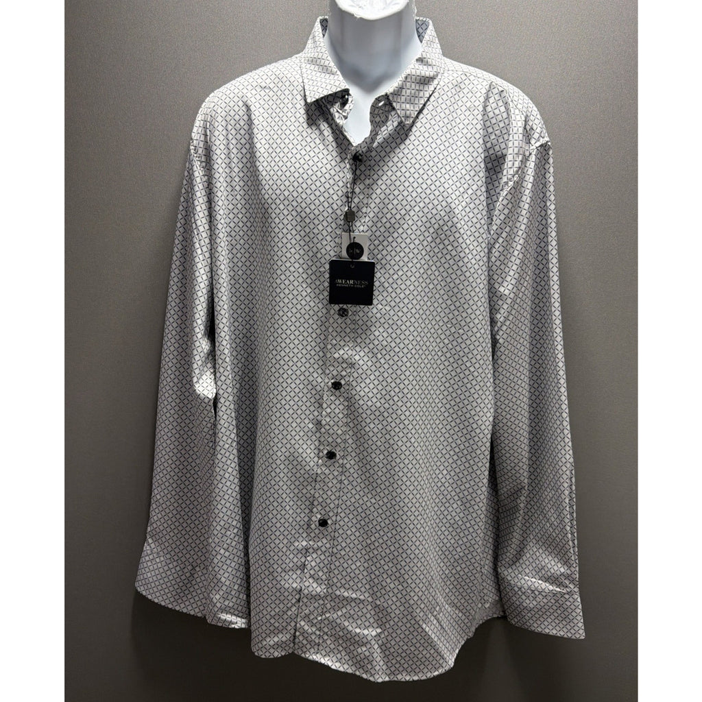 AWEARNESS KENNETH COLE Slim Non-Iron Moisture Wick Dress Shirt size 2X Tall NWT