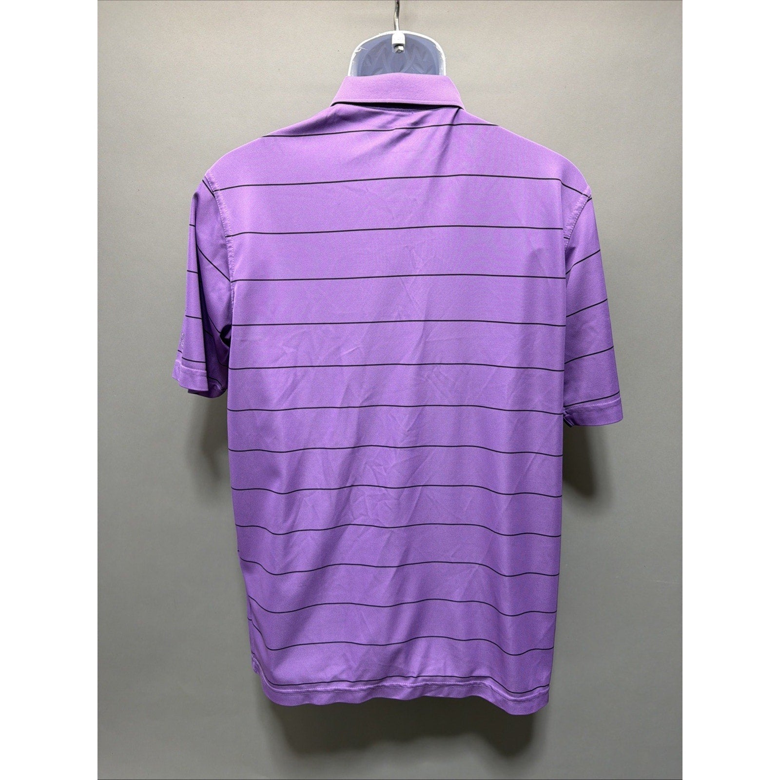 St. Andrews of Scotland Mens Shirt Size M Golf Polo Shirt Purple Sleeve Preppy