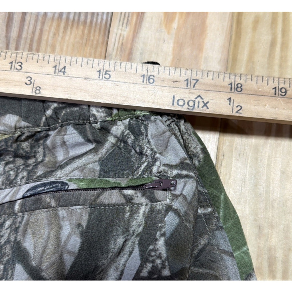 Remington Realtree Hardwoods Convertible Camo Pants Mens Sz M Cargo Zip Off