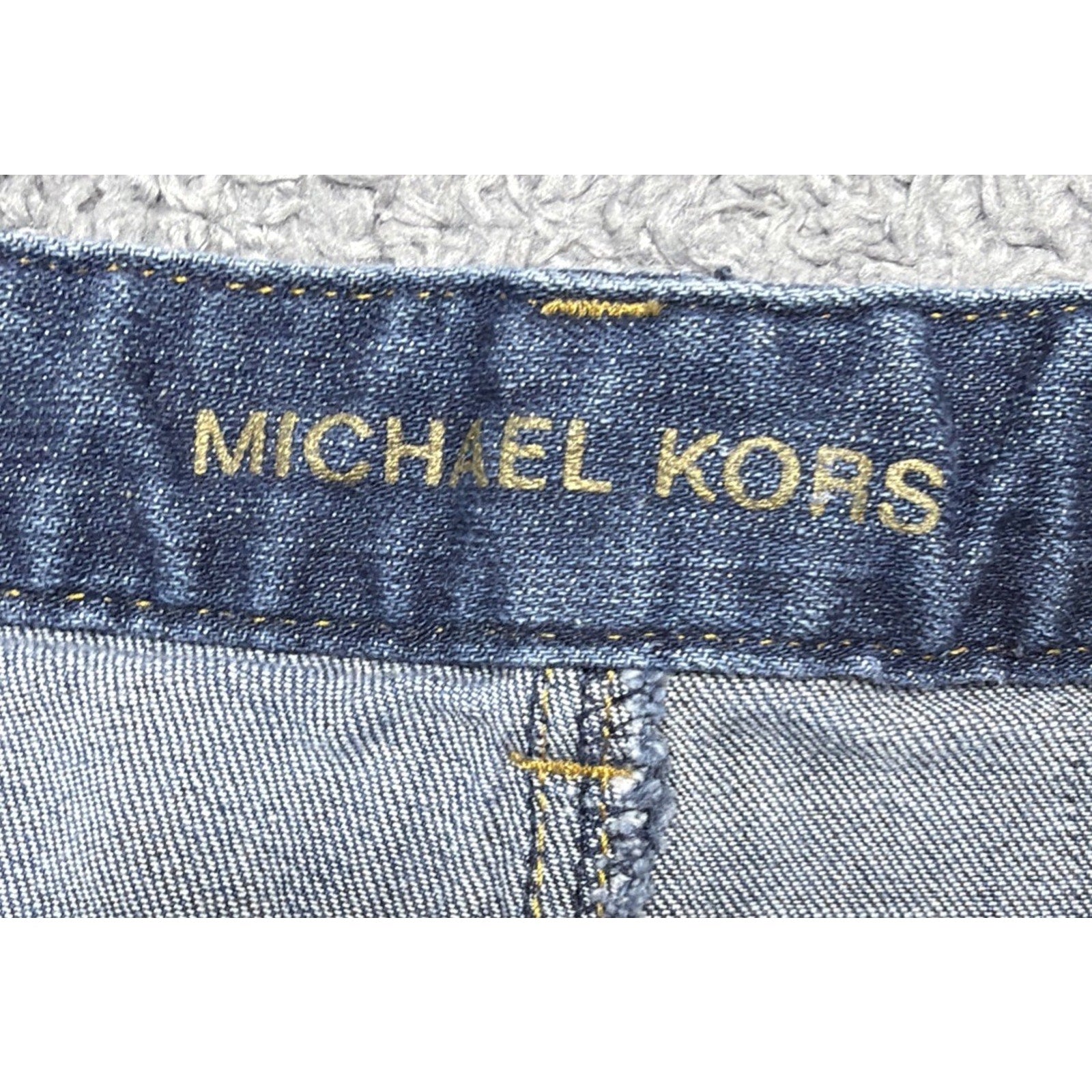 MICHAEL KORS Womens Size 8 Dark Wash Bootcut Blue Jeans Mid Rise Stretch