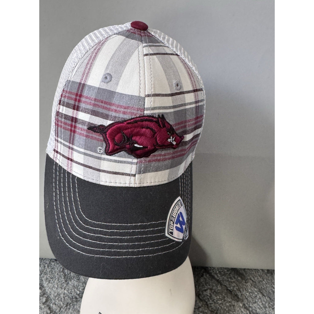 Arkansas Razorbacks Polo L + Hat Top Of The World Russell NCAA Bundle Men’s L