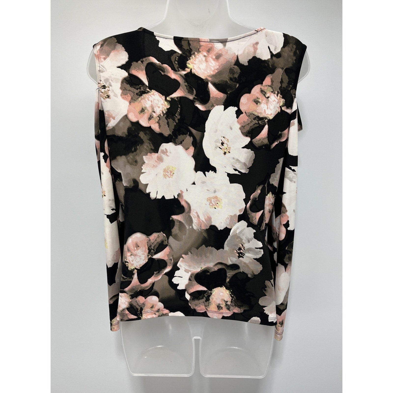 Calvin Klein Long Sleeve Cold Shoulder Top Size Petite Large