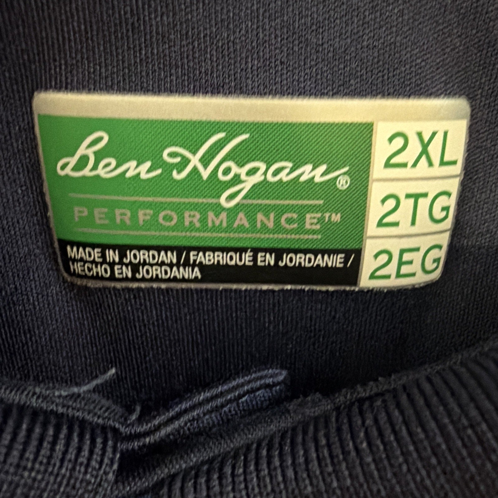 Ben Hogan Performance Golf Polo Shirt Blue Size 2XL