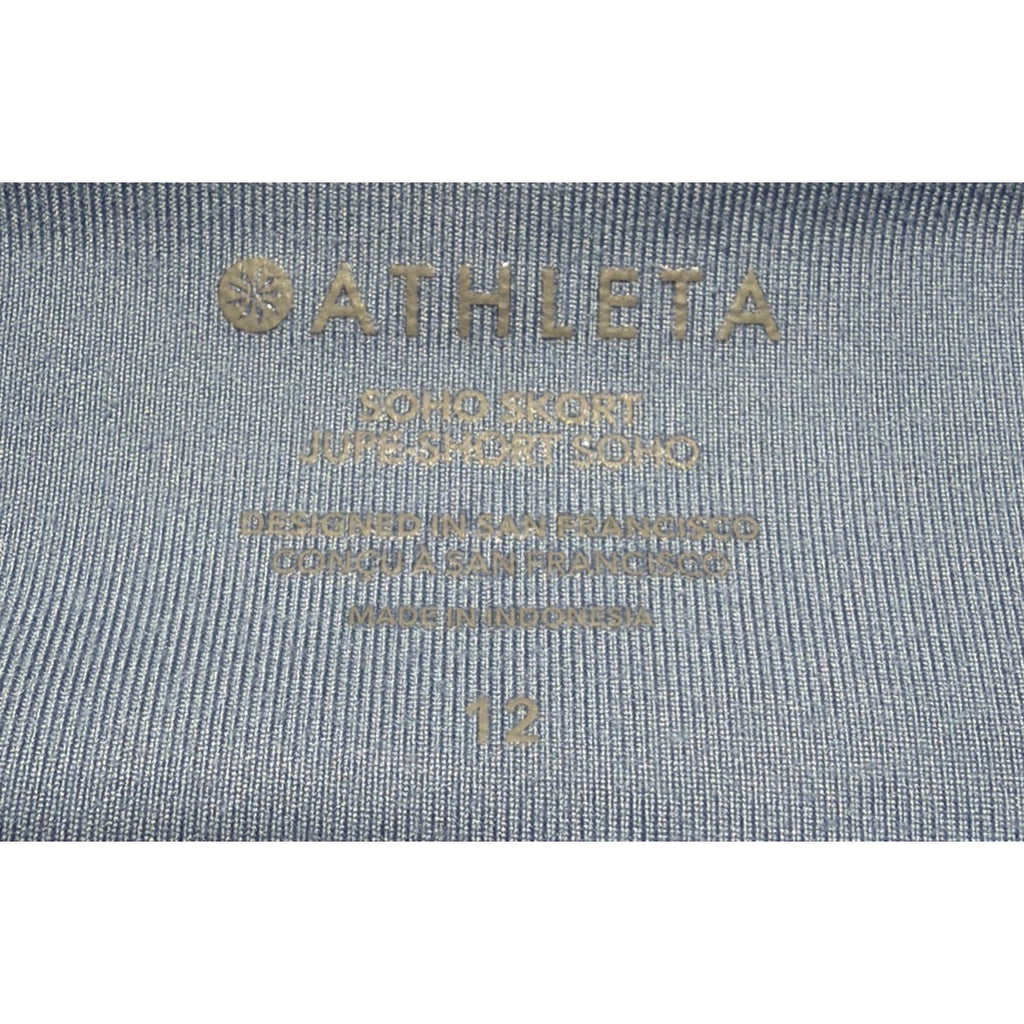 Athleta Women's Soho Skort 12 Tennis Running Activewear Cottage Blue Stretch