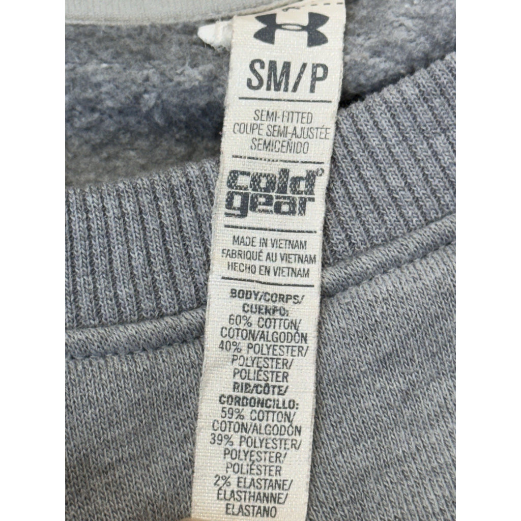 Under Armour Sweatshirt Women’s Small Grey Cold Gear Gray Pullover Pocket
