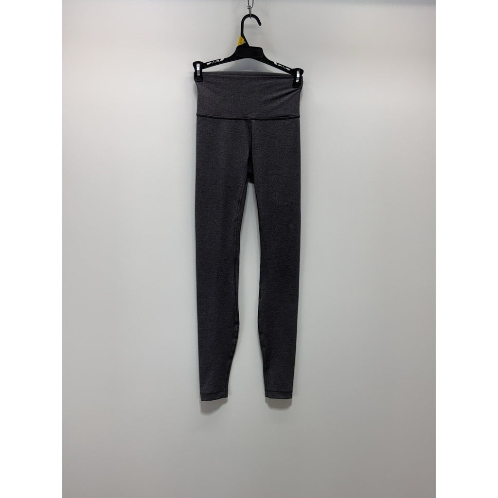 Lululemon Wunder Under High Rise Dark Gray Elastic Waist Pull On Leggings Size 4