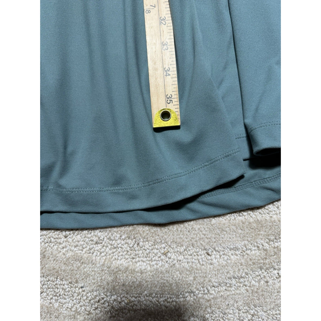 Rae Mode Dress Womens 1X Mint Green Racerback Swing A-Line Stretch Casual