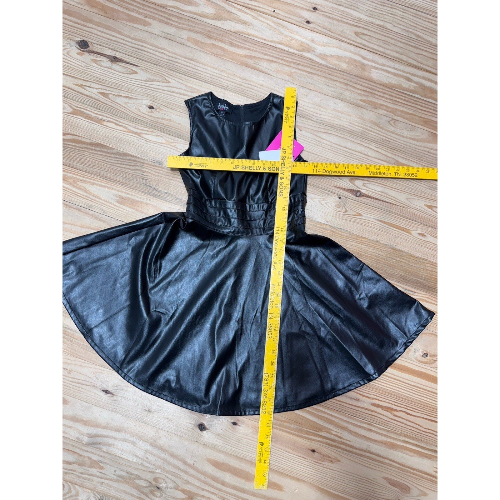 By & By Girl Sleeveless Dress Fit & Flare Black Y 2K Style Girls Size 10 NWT
