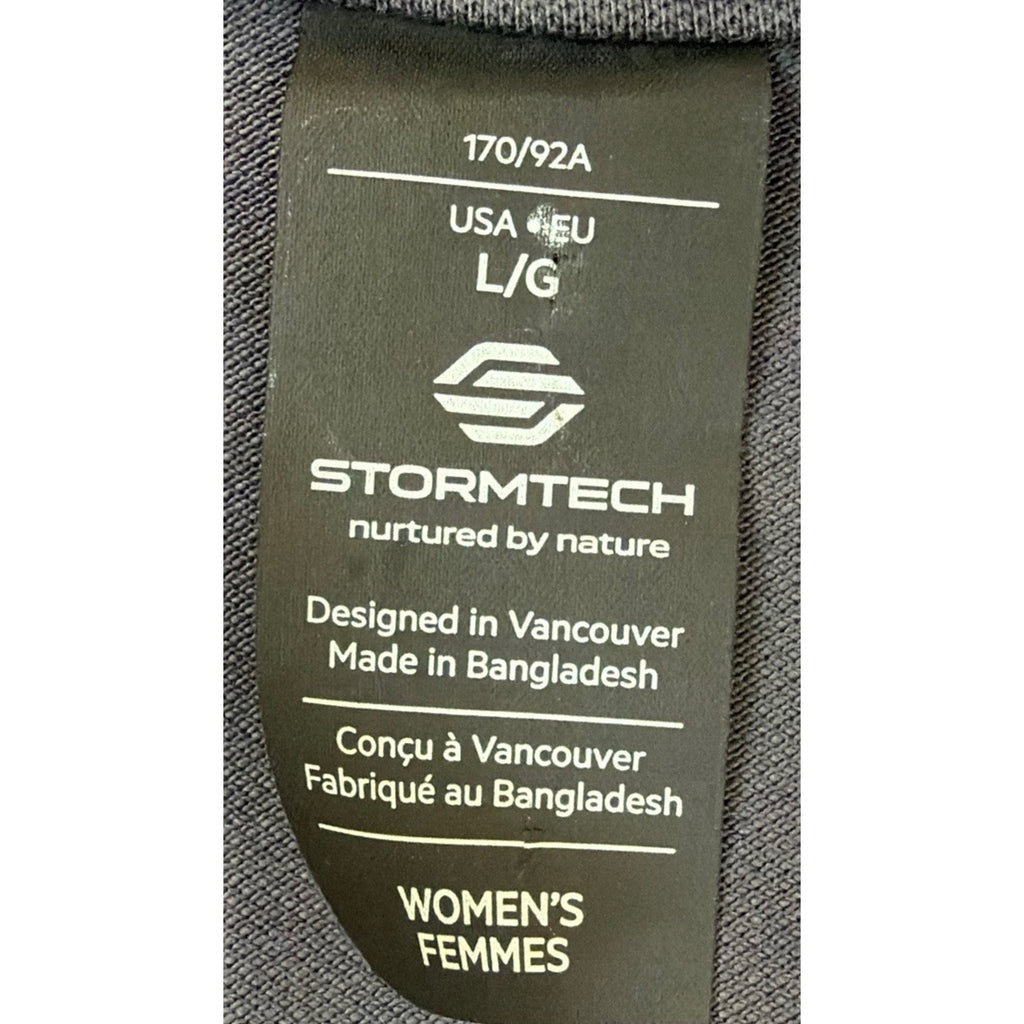 Stormtech Womens Large Ferrerra UPf 50+ Short Sleeve Dolphin Gray Polo NEW