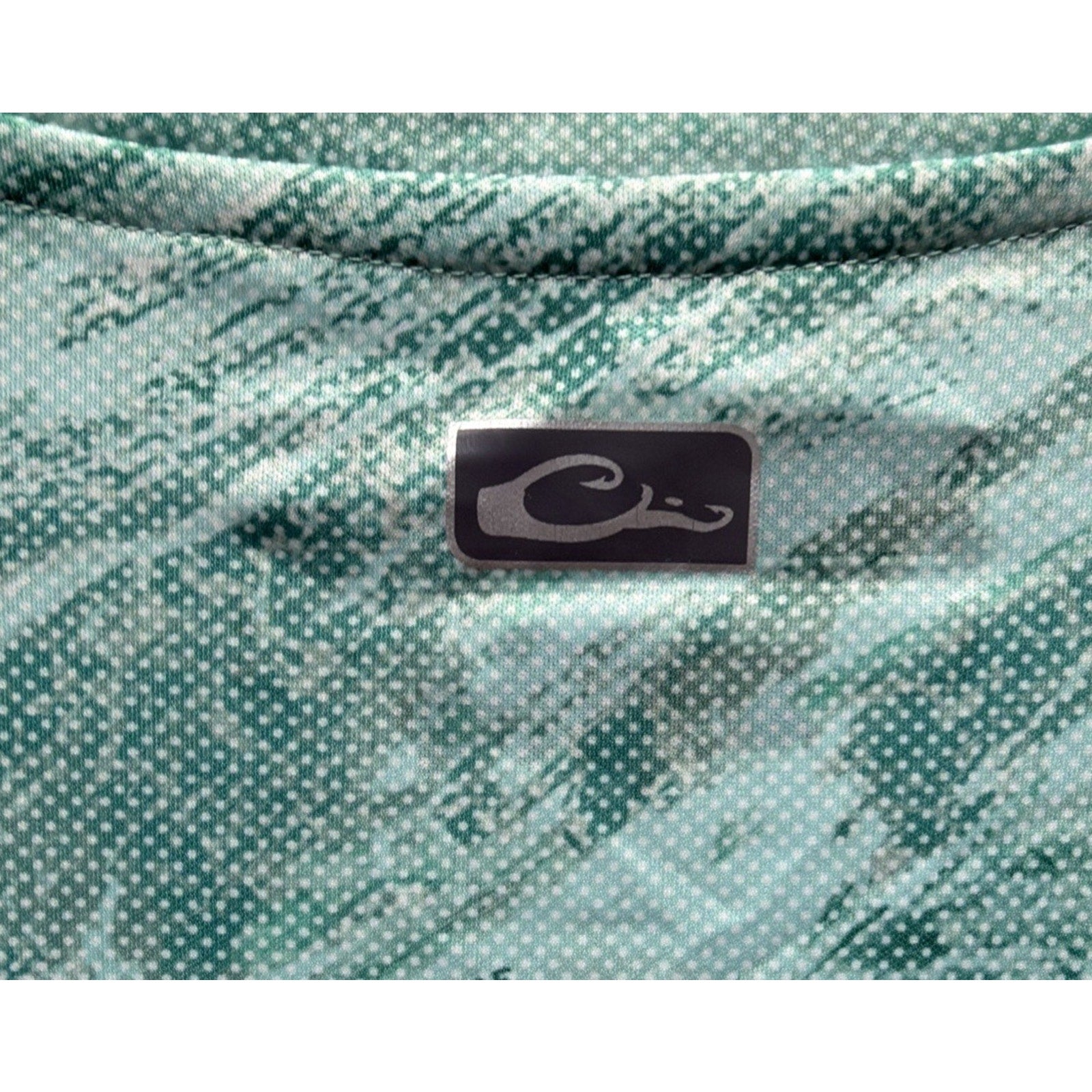 Drake Performance Fishing DPF Realtree Aspect Dot Crew Long Sleeve M Excellent