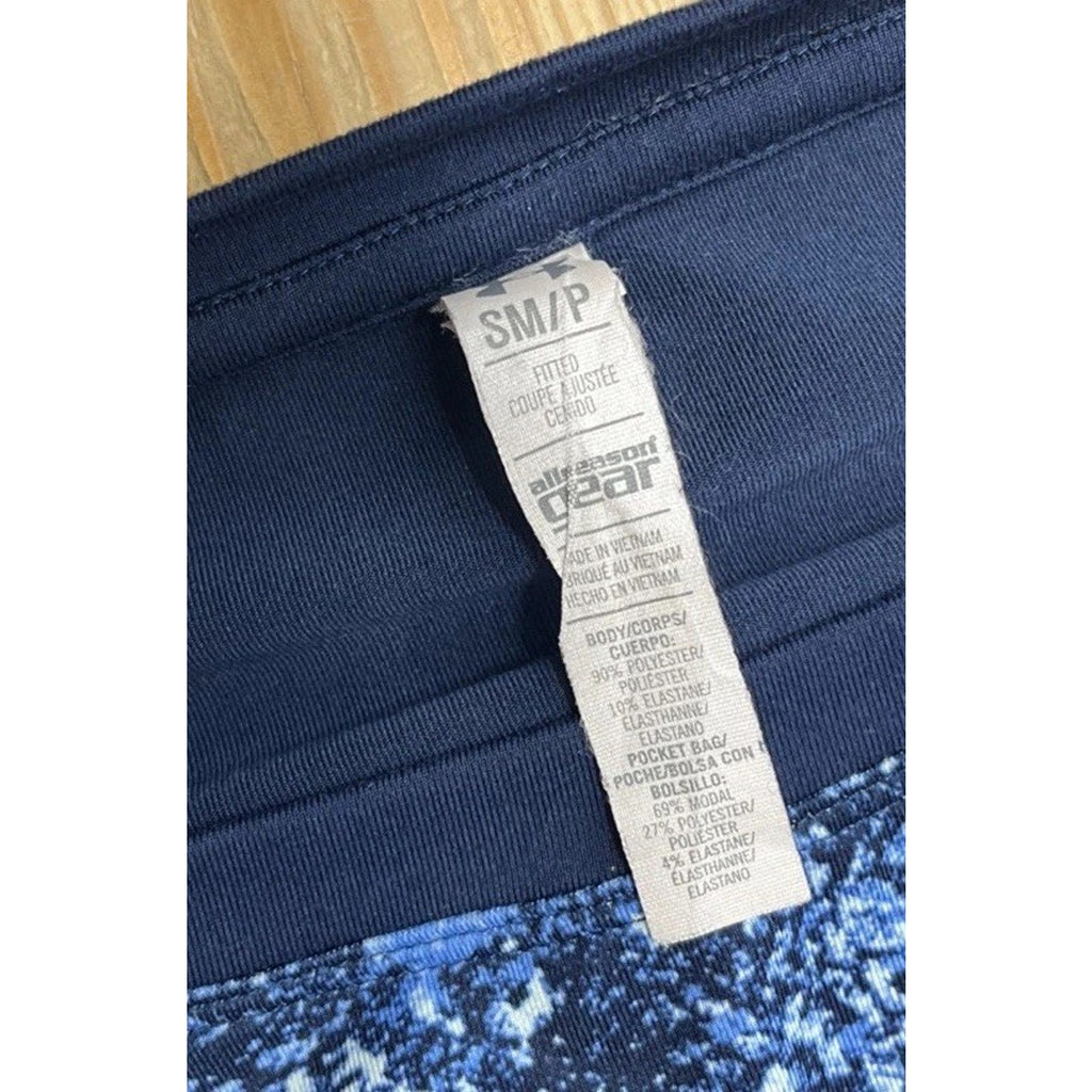 Under Armour UA StudioLux Take-A-Chance Crew Blue Long Sleeve Top Women's S