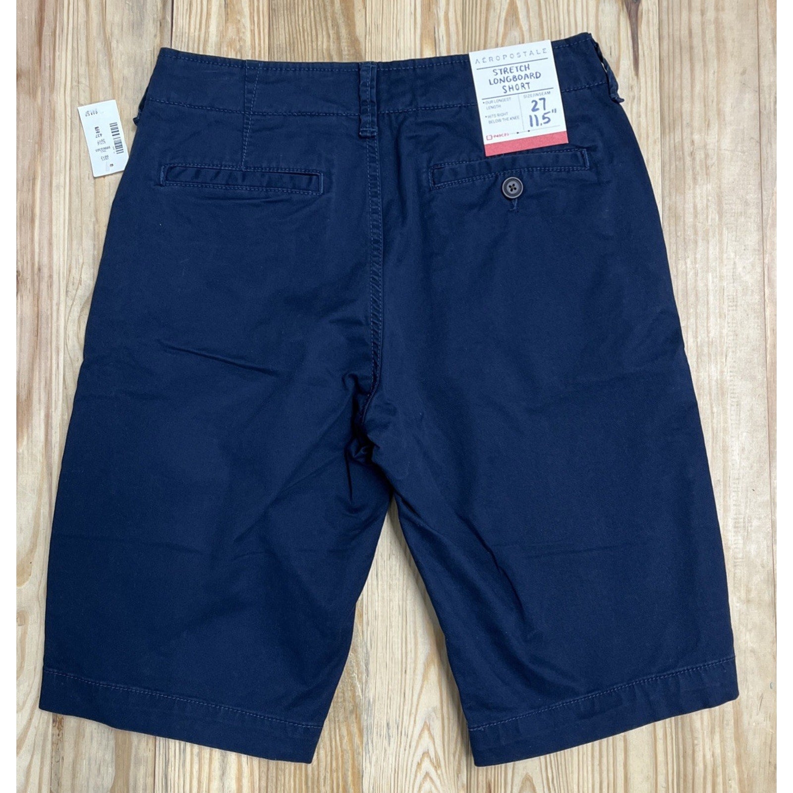 NWT Aeropostale Shorts Men’s 27X11.5 Blue Longboard Stretch Flat Front Pocket