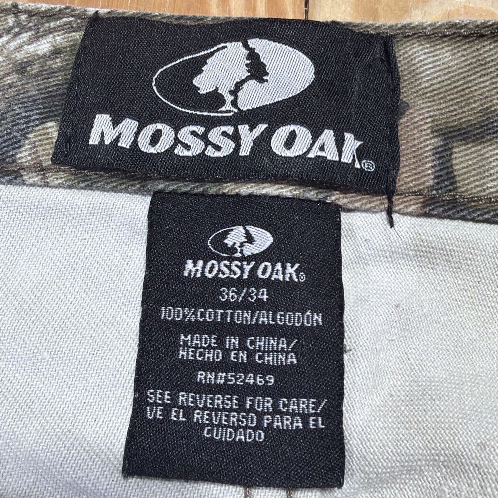 Mossy Oak Camo Hunting Canvas Pants Mens Large 36x32