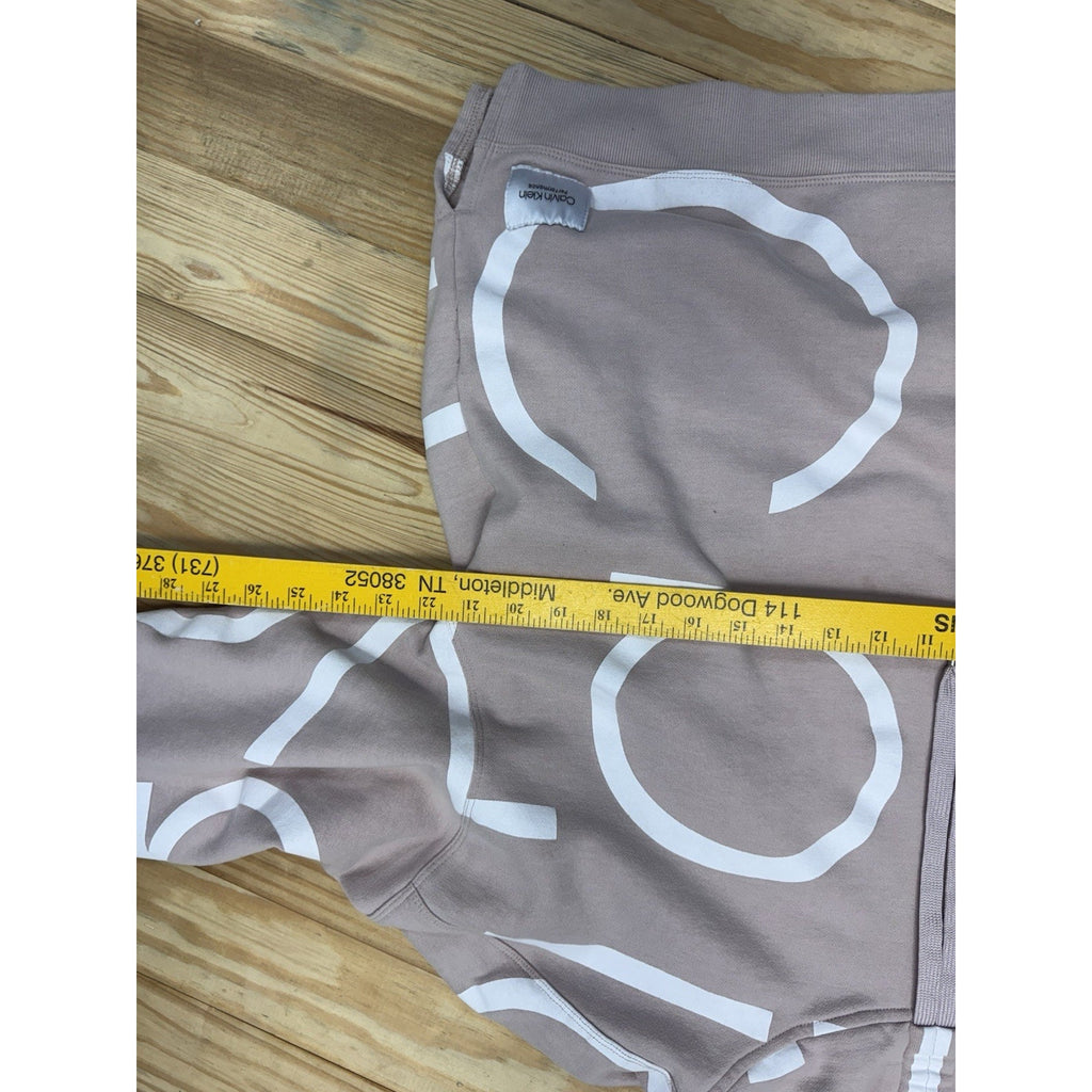 Calvin Klein Women’s 1X Light Pink Performance Sweatshirt Cowl Neck Pullover
