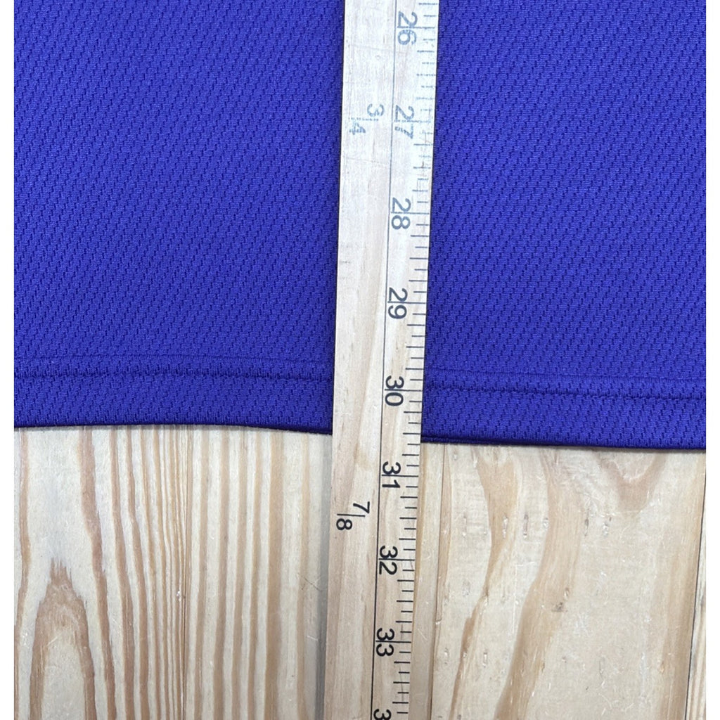 Nike Polo Shirt Men's Purple with White Stripe XXL Short Sleeve Dri-fit