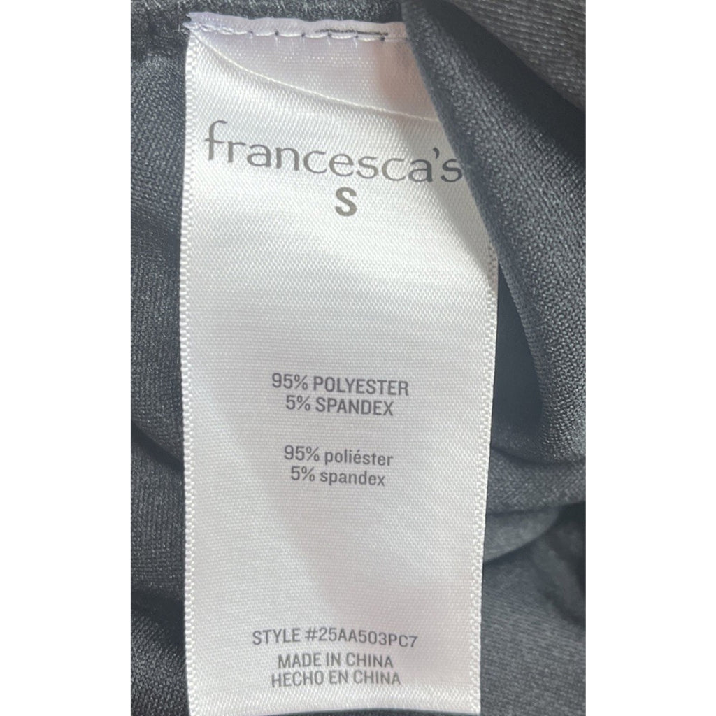 NWT Blue Rain X Francesca’s Womens Black Romper Sz S Button Down Sleeveless