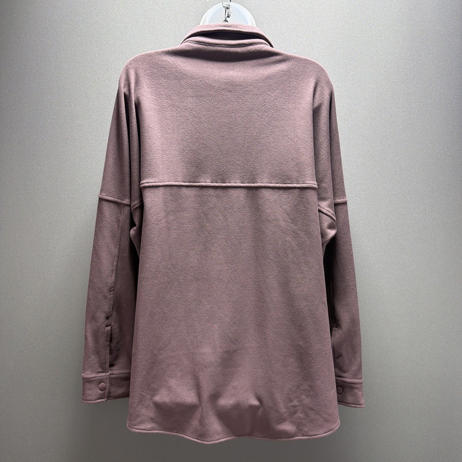Mondetta women cozy warm fleece oversized fit snapbutton shirt jacket XXL New!