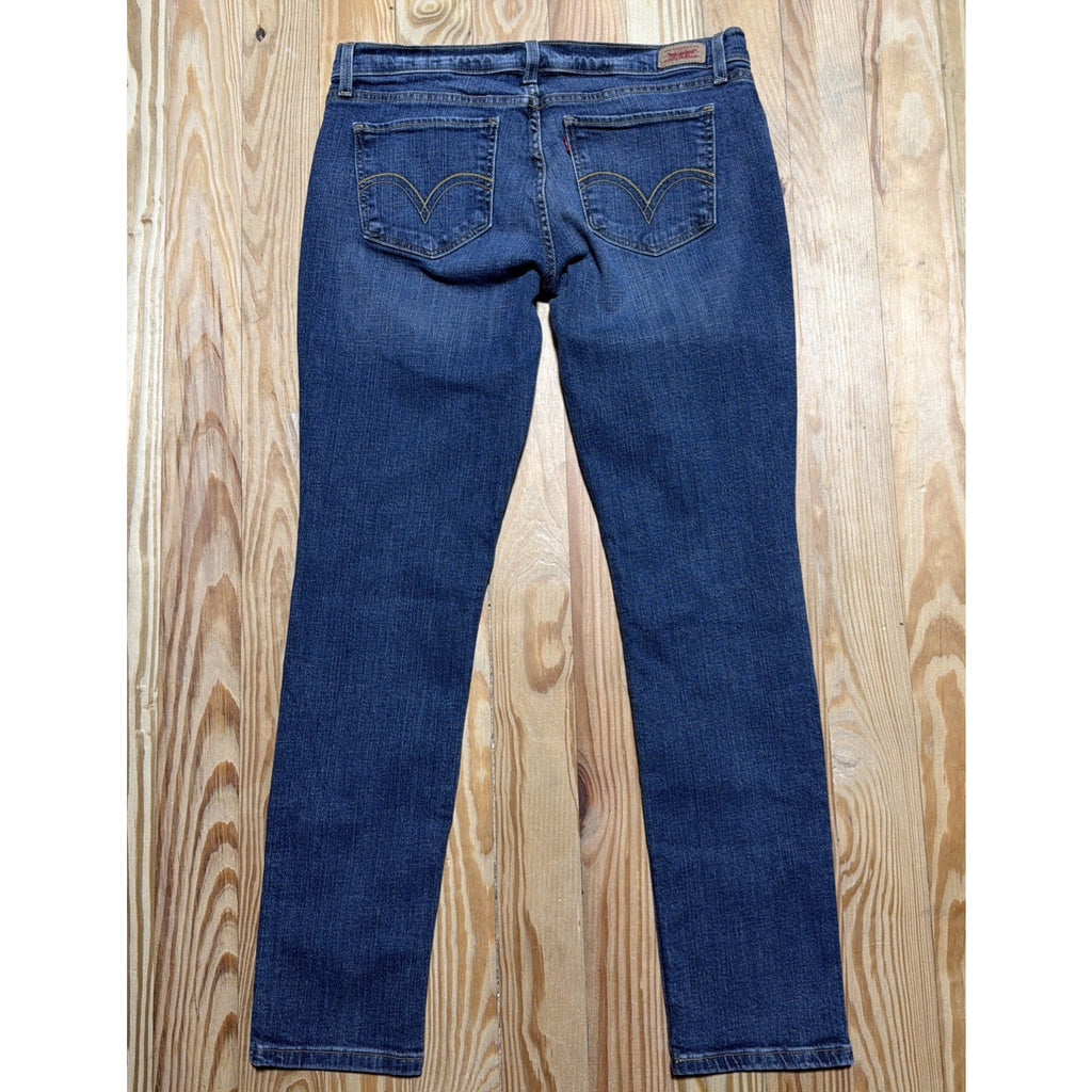 Levis 524 Jeans Y2K Womens 13 M Skinny Low Rise Stretch Denim Too Superlow 33x31