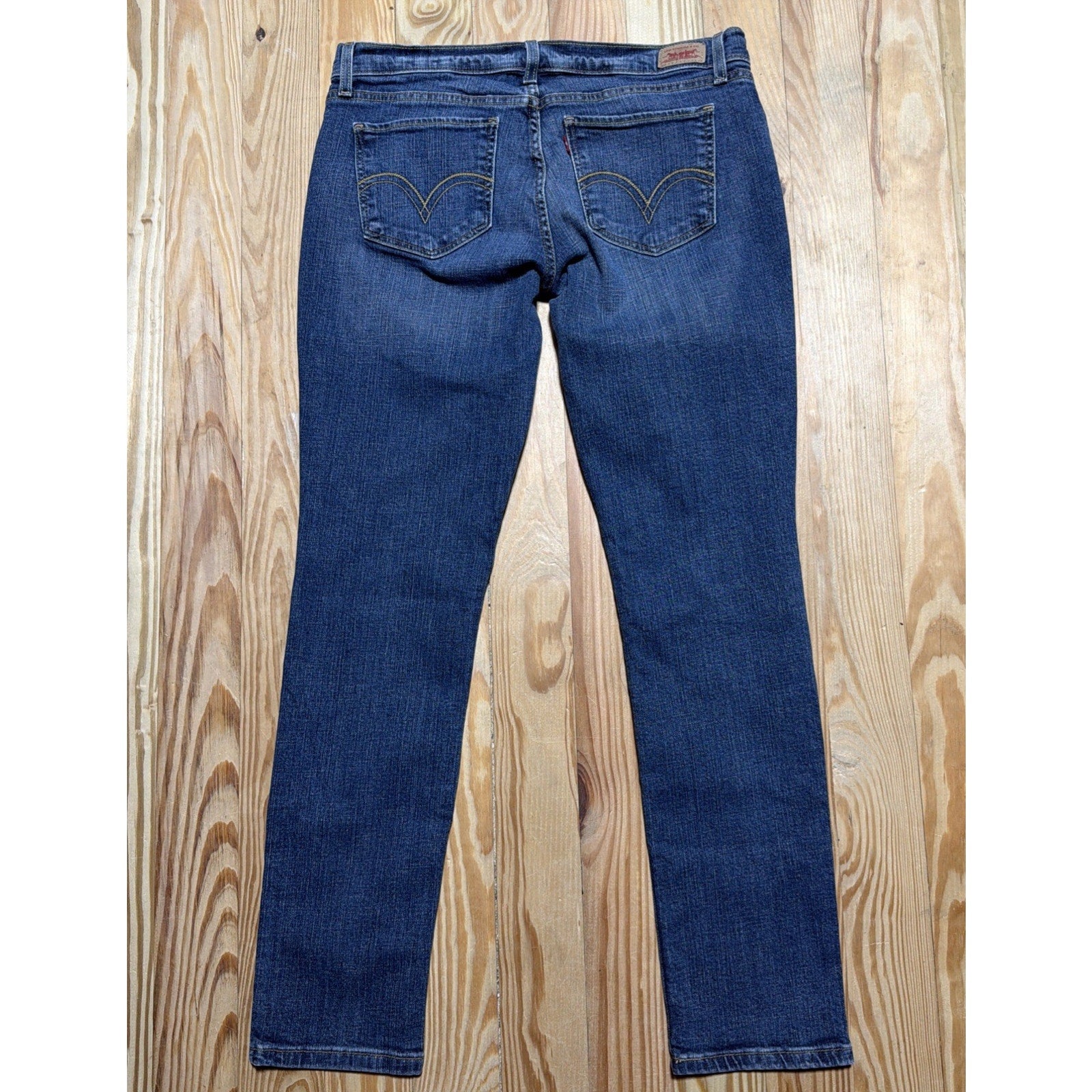 Levis 524 Jeans Y2K Womens 13 M Skinny Low Rise Stretch Denim Too Superlow 33x31