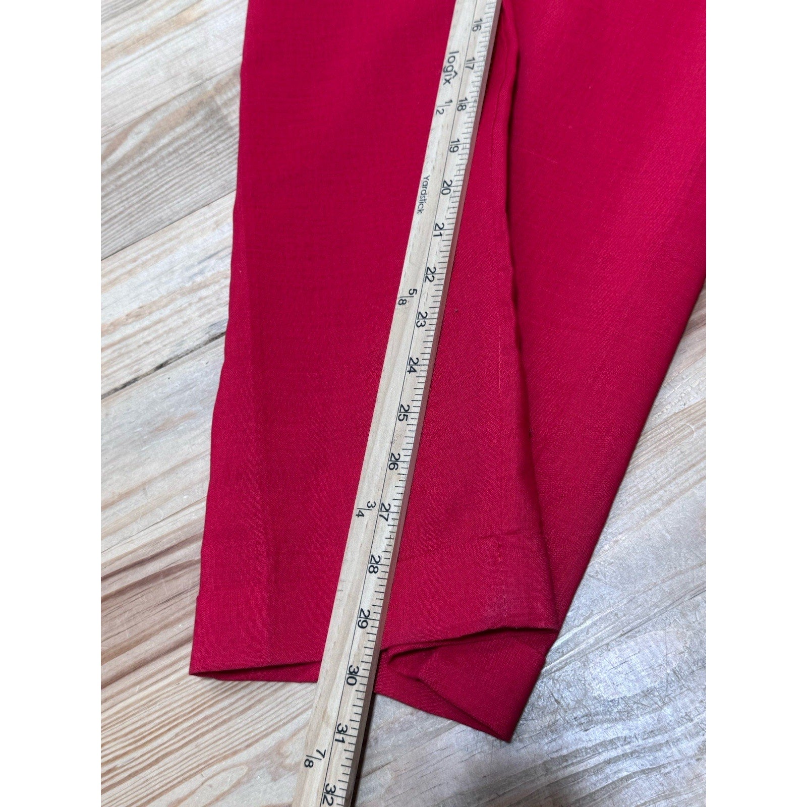 Bagazio 2pc Short Sleeve Red Walking Suit Cotton Ramie Men’s Size 6X