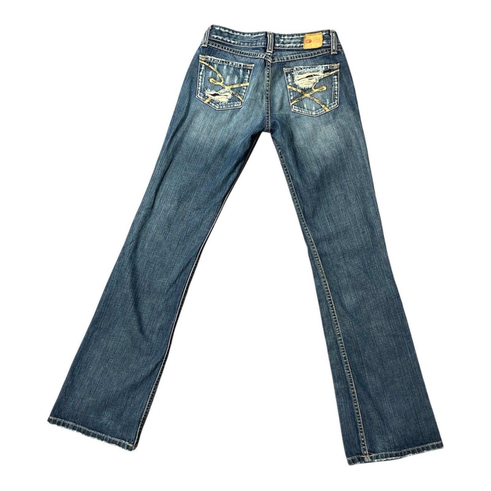 BKE Buckle Jeans Women's 27x33.5 Star 18 Stretch Bootcut Low Rise Med Wash Fade