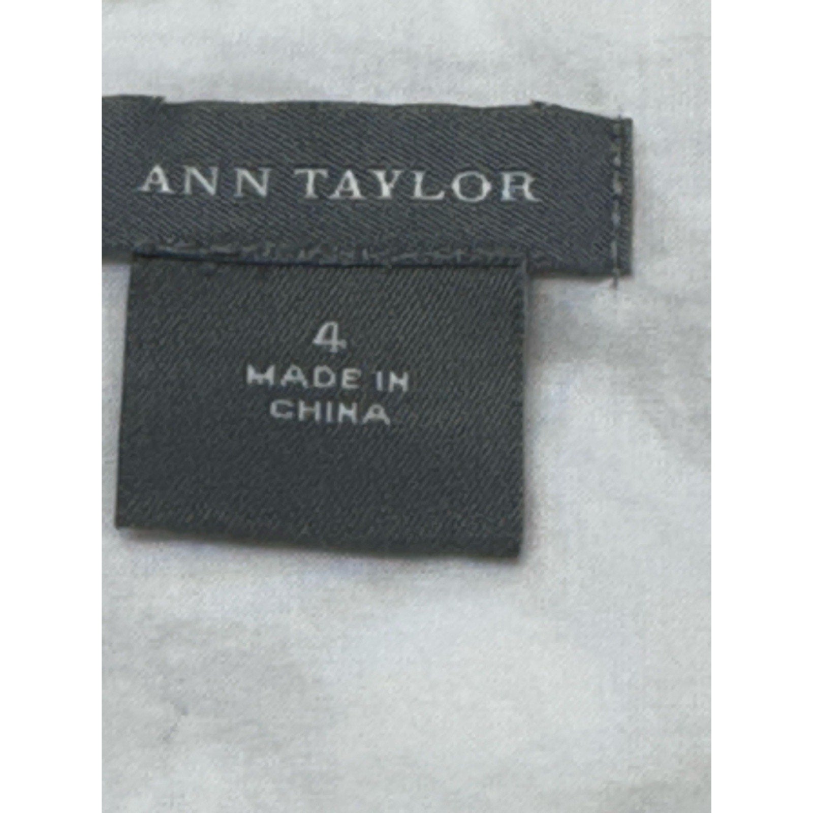 Ann Taylor White Sleeveless Eyelet Cotton Dress Women’s Size 4 Cotton