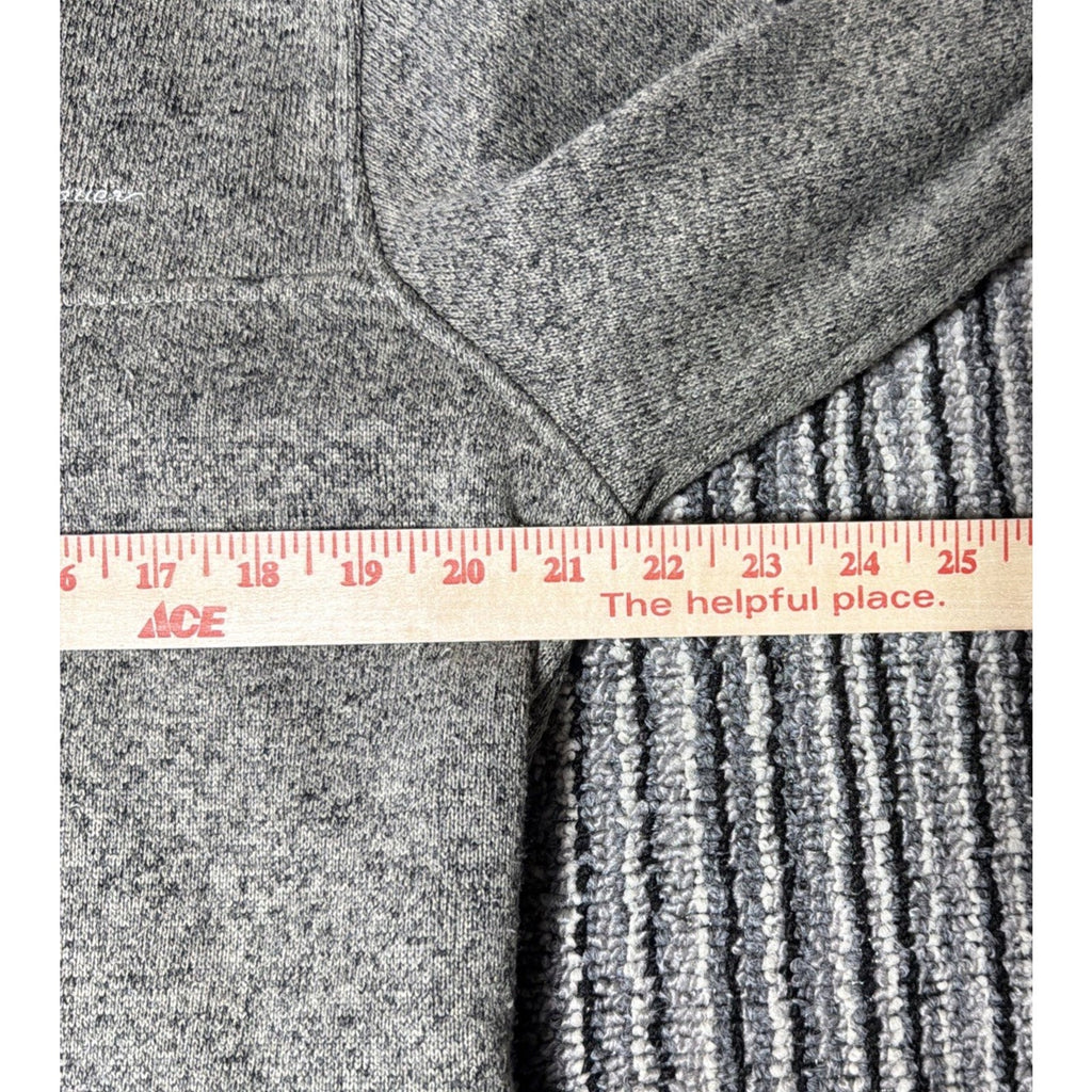 Eddie Bauer Radiator 1/4 Snap Mens Large Biege Fleece Snap Pullover Mock Neck