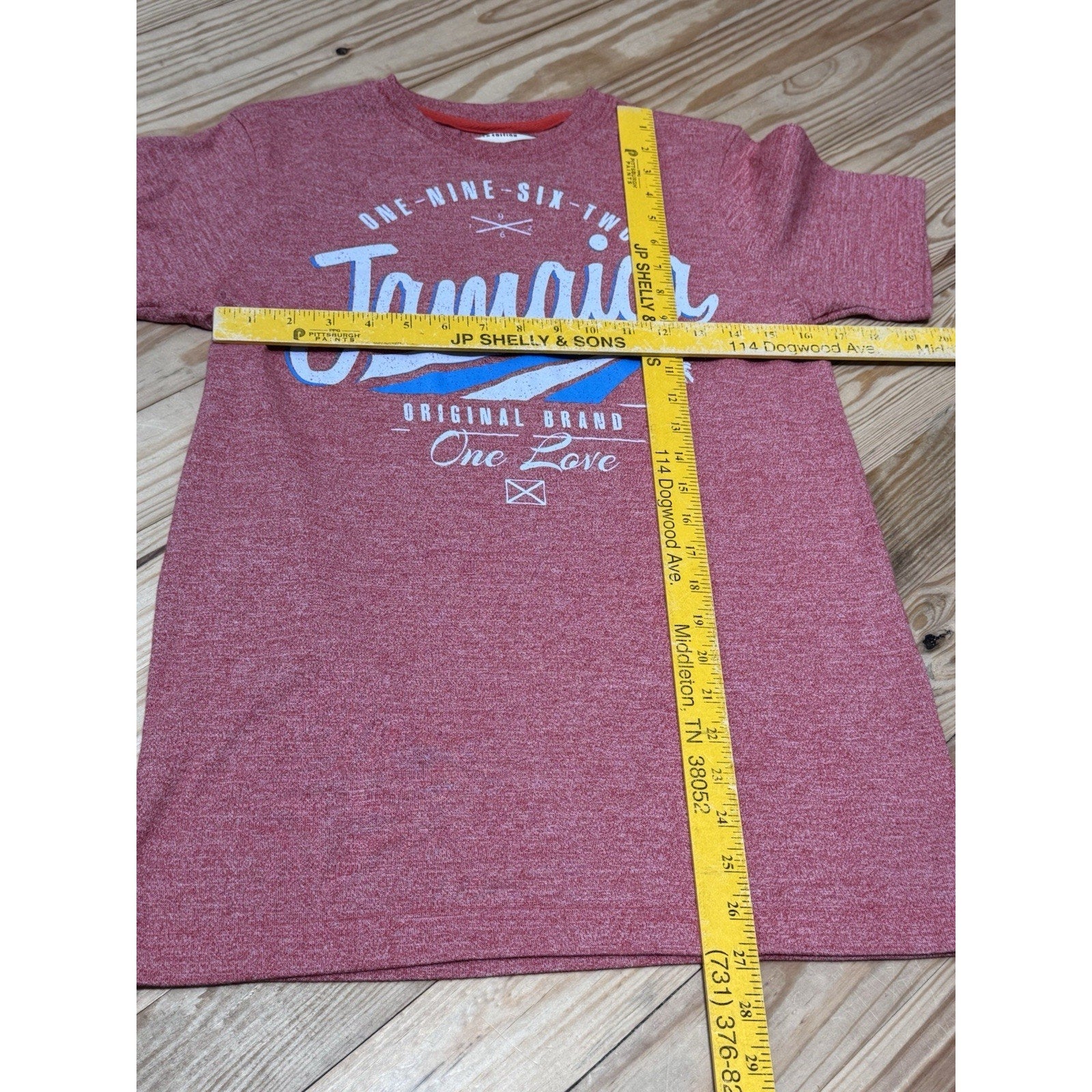 Life Styles LS Trademark Jamaica 1962 Graphic Tee Adult M Red Graphic T-Shirt