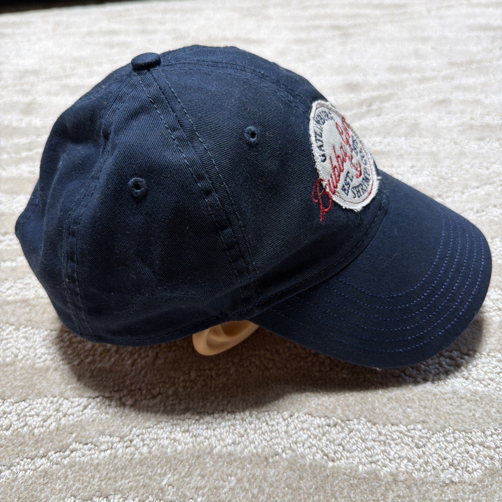 Bubba Gump Shrimp Co. Baseball Navy Hat Cap Gatlinburg TN Adjustable