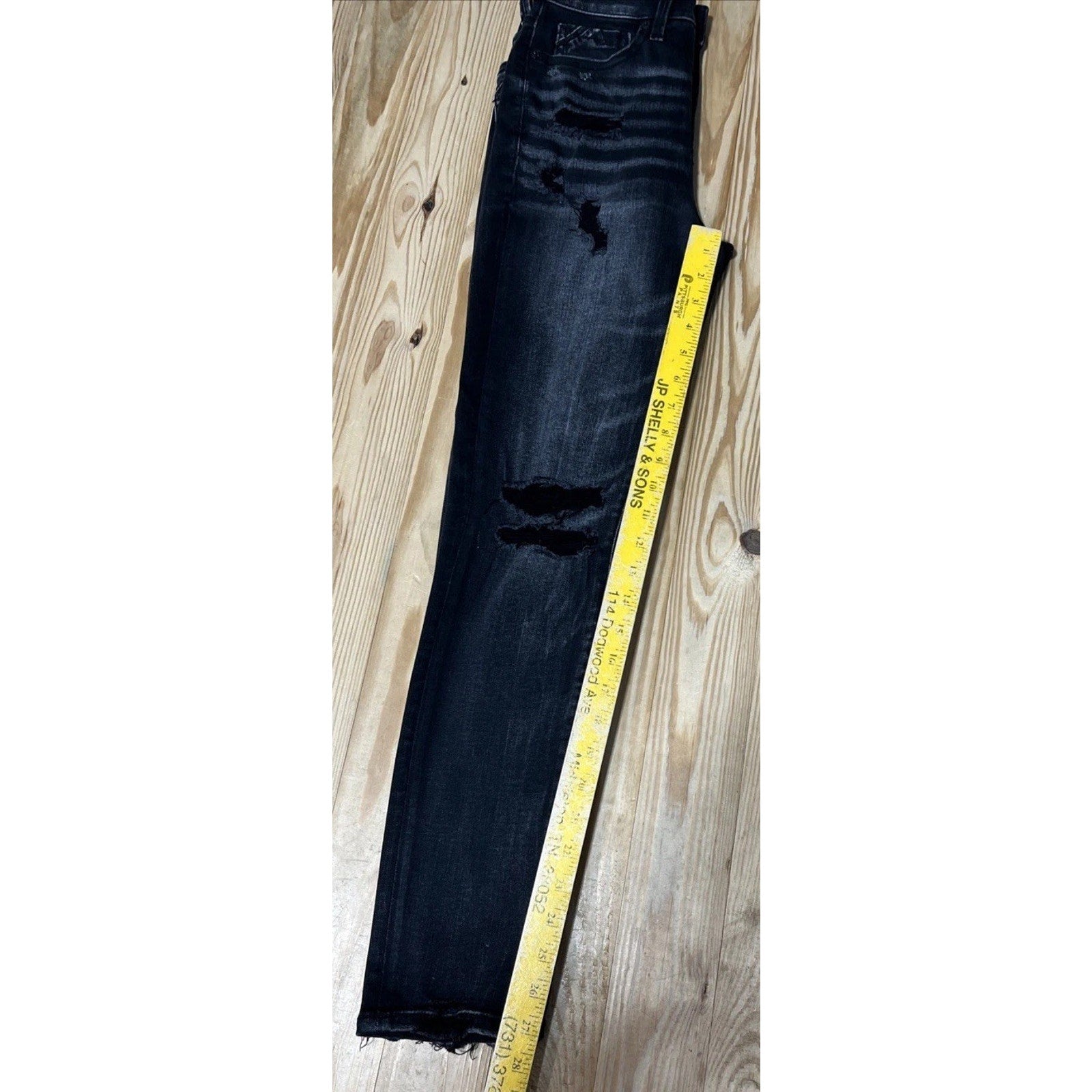 Buckle Black Fit No. 35 Ankle Skinny Distressed Black Women’s Jeans 25